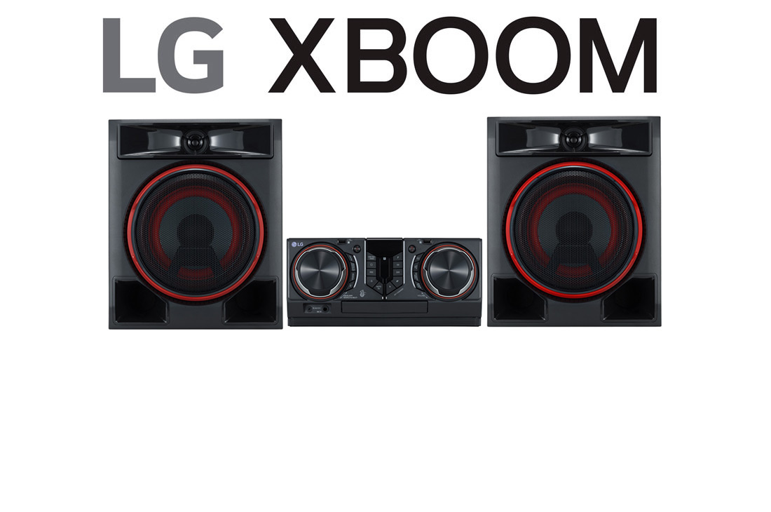 LG XBOOM, audiotizim, 950 Vatt, 950 Vt, Karaoke funksiyasi, Fon chirogʻi, Vokal effektlar, CL65DK, CL65DK