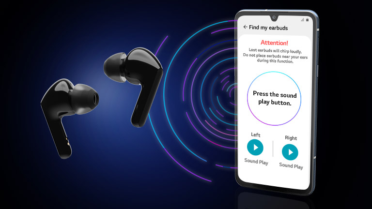 Fonida koʻk,binafsha va qizil chiziq boʻlgan virtual muhitdagi telefon va quloqlik tasviri