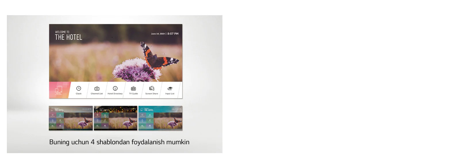 Tezkor sozlamalar menyusi