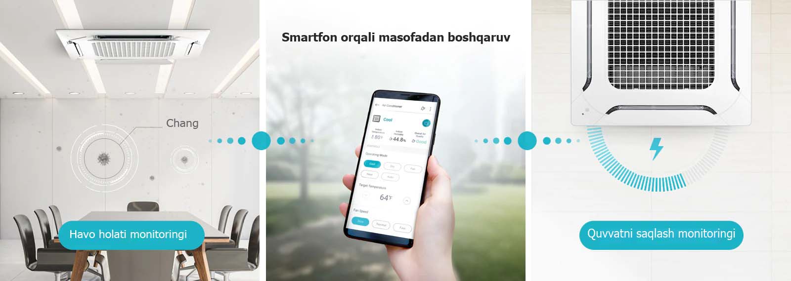 LG ThinQ App orqali qurilmani tashqaridan boshqaring.
