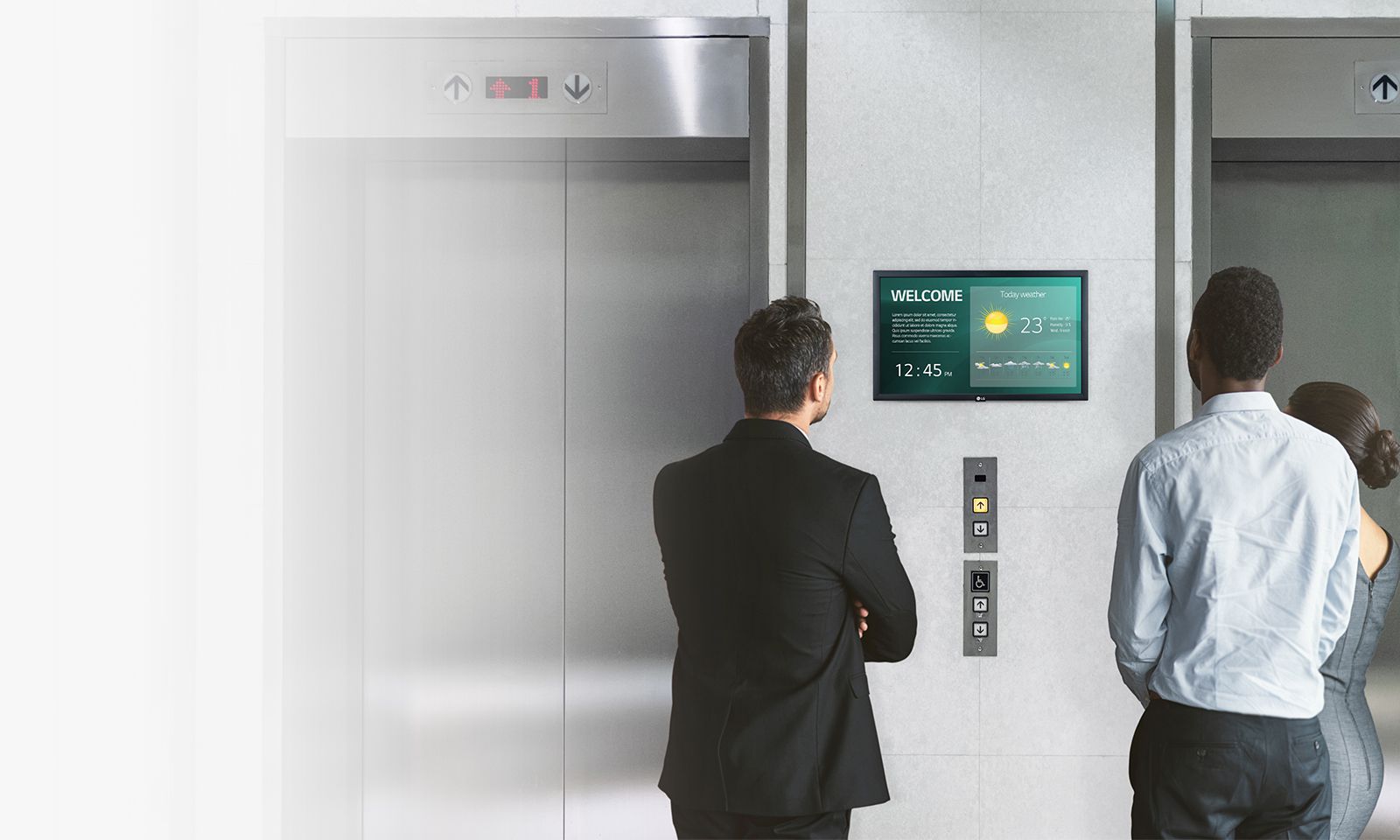 22'' tijoriy maqsadlar uchun koʻplab funksiyalarga ega axborot paneli