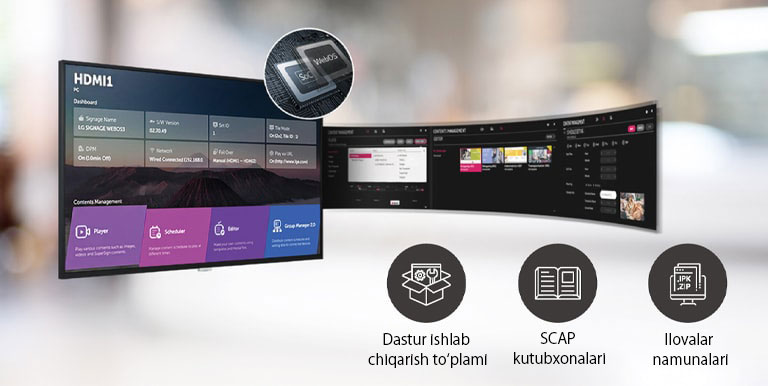 Intuitiv grafik interfeys yordamida bir vaqtning ichida bir nechta vazifalarni bajarish mumkin.