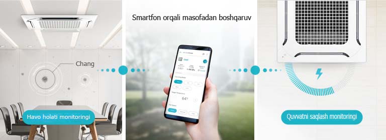 LG ThinQ App orqali qurilmani tashqaridan boshqaring.