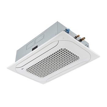 LG Ceiling Cassette ARNU12GTSC4 kumushrang quti ostidagi oq plastinadir. Plastinka ikki tomonlama havo oqimini ta’minlash uchun ikkita o‘tish joyiga ega.1