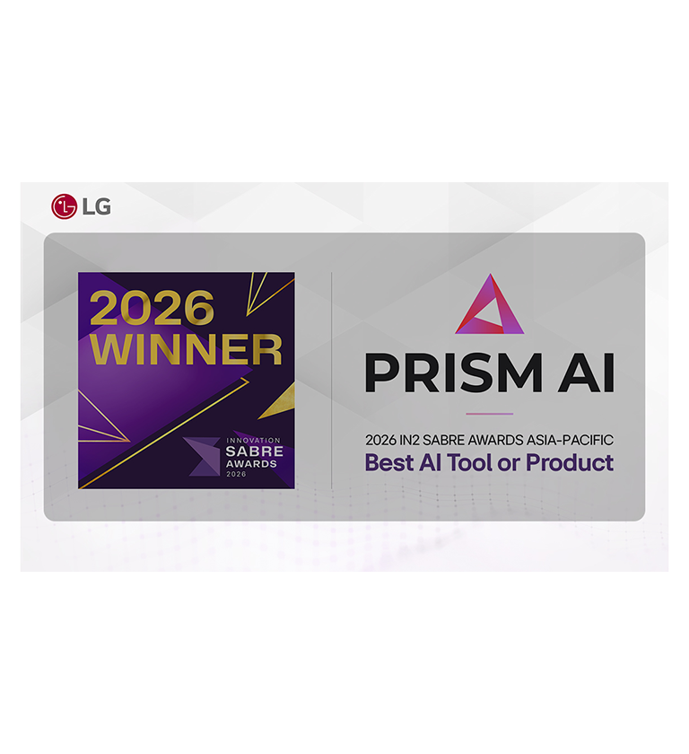 LG ELECTRONICS KOMPANIYASINING PRISM AI PLATFORMASI IN2 SABRE AWARDS ASIA-PACIFIC 2026 MUKOFOTIDA ENG YAXSHI SUN’IY INTELLEKT VOSITASI/MAHSULOTI DEB TAN OLINDI