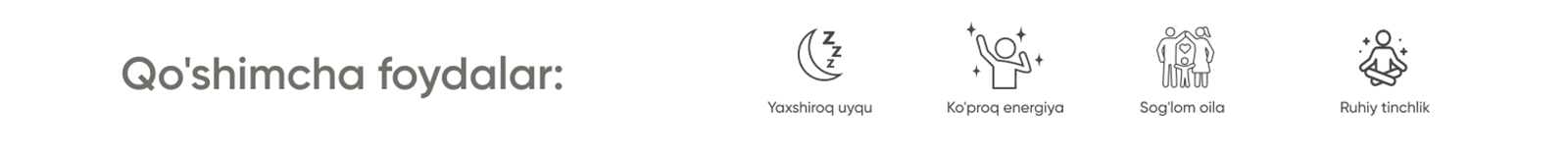 Qo'shimcha foydalar: