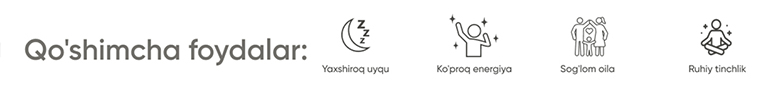 Qo'shimcha foydalar: