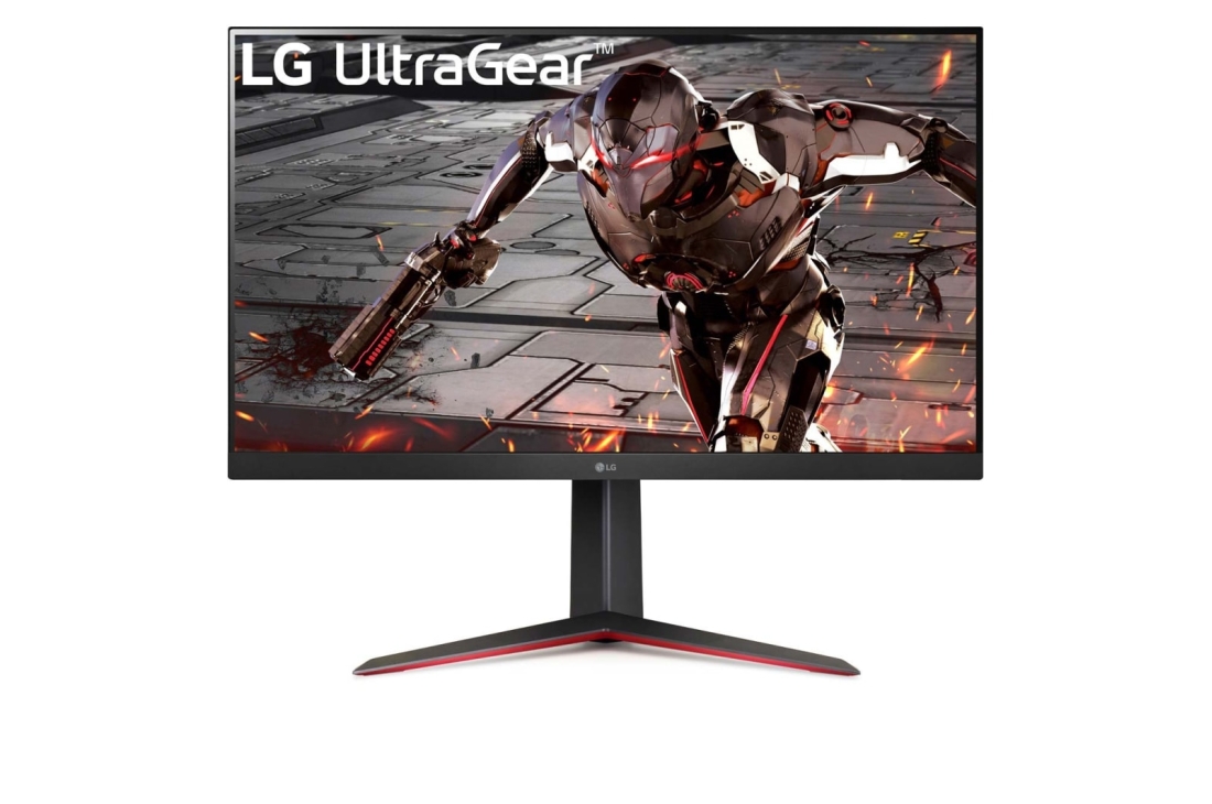 LG 31,5 dyuymli 165 GS, MBR 1 ms boʻlgan LG UltraGear™ QHD monitori, front view, 32GN650-B