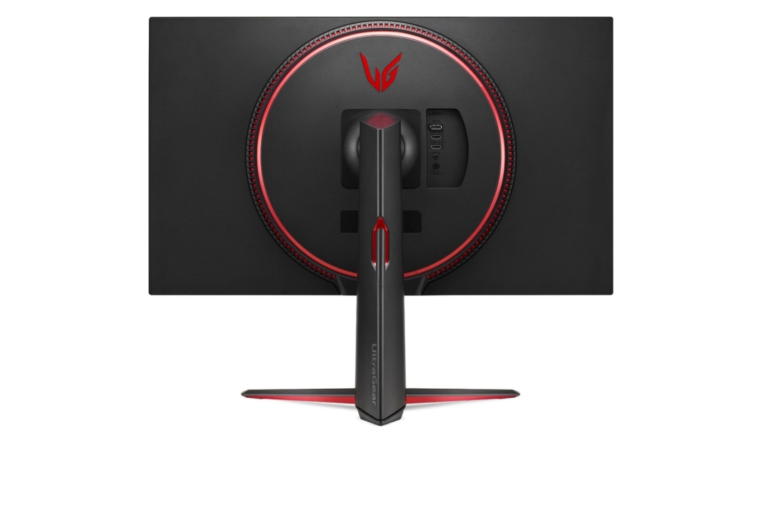 LG 31,5 dyuymli 165 GS, MBR 1 ms boʻlgan LG UltraGear™ QHD monitori, rear view, 32GN650-B, thumbnail 6