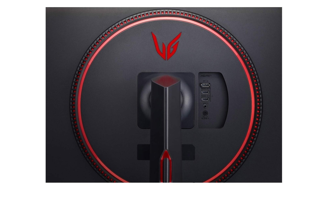 LG 31,5 dyuymli 165 GS, MBR 1 ms boʻlgan LG UltraGear™ QHD monitori, close-up view of ports, 32GN650-B, thumbnail 8