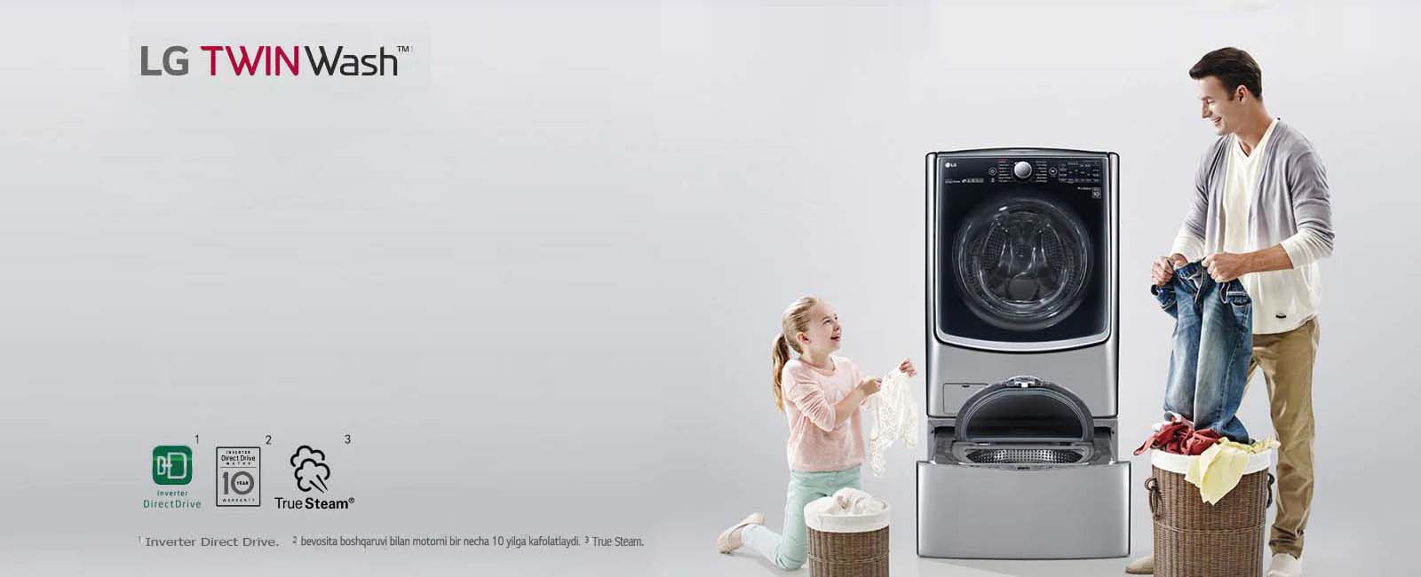 Ikki kir yuvish jarayonini bir paytda ishga tushiring