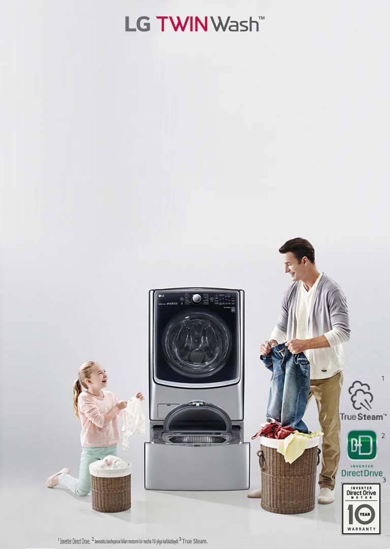 Ikki kir yuvish jarayonini bir paytda ishga tushiring