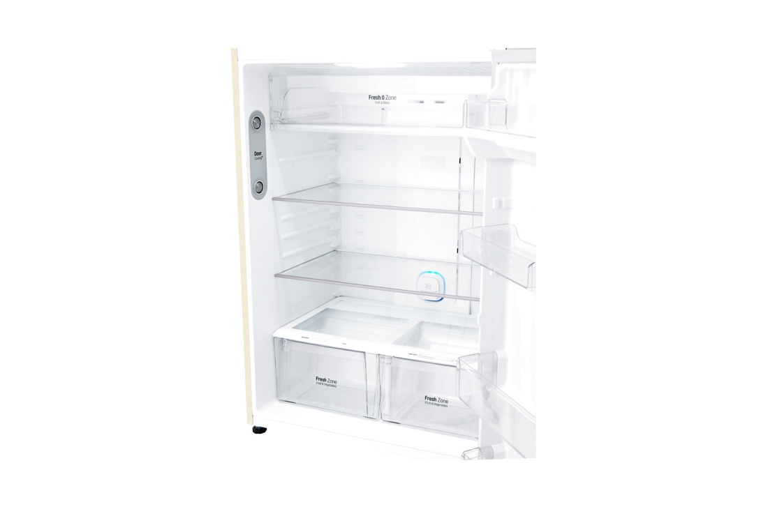 LG Hajm 592 l |  Yuqori muzlatgich kamerali LG sovutgich | Qaymoq rang | DoorCooling⁺™ | Linear Inverter Compressor, GR-H802HEHZ, thumbnail 6