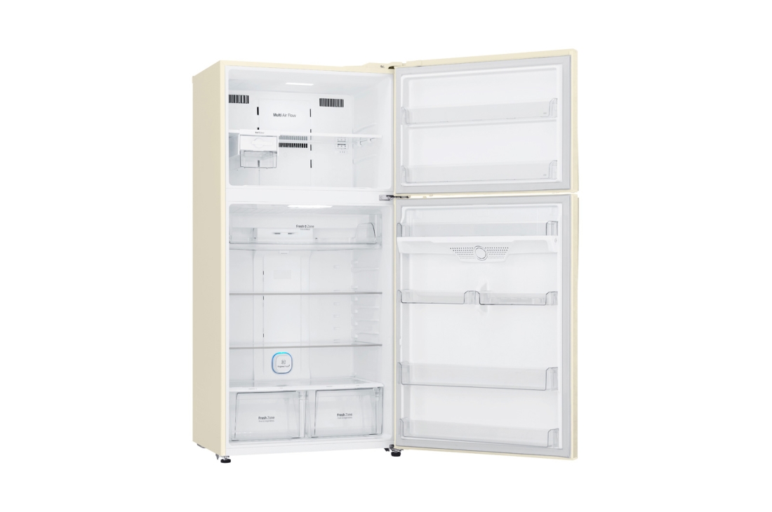 LG Hajm 592 l |  Yuqori muzlatgich kamerali LG sovutgich | Qaymoq rang | DoorCooling⁺™ | Linear Inverter Compressor, GR-H802HEHZ, thumbnail 12