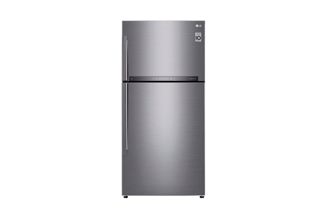 LG Hajm 592 l |  Yuqori muzlatgich kamerali LG sovutgich | Kulrang | DoorCooling⁺™ | Linear Inverter Compressor, GR-H802HMHZ