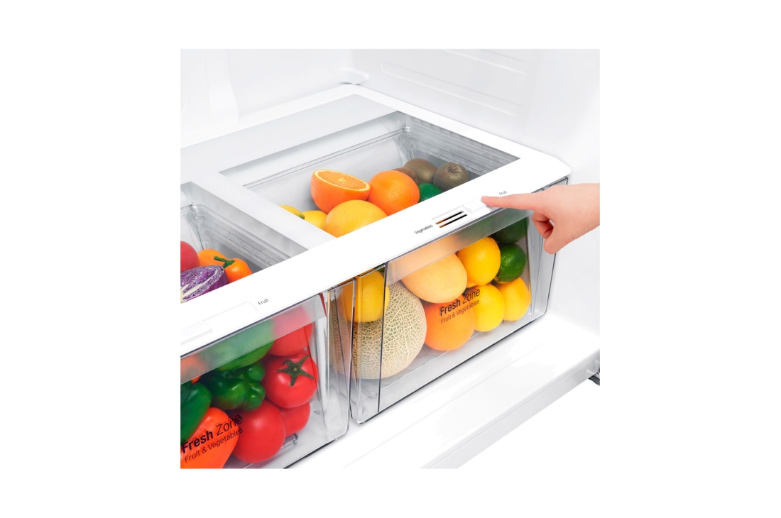 LG Hajm 592 l |  Yuqori muzlatgich kamerali LG sovutgich | Kulrang | DoorCooling⁺™ | Linear Inverter Compressor, GR-H802HMHZ, thumbnail 4