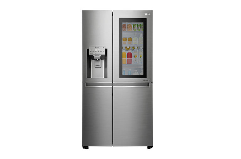 LG 601 л, Холодильник LG InstaView Door-in-Door, Инверторный Линейный компрессор, диспенсер, ThinQ, GC-X247CAAV, thumbnail 1