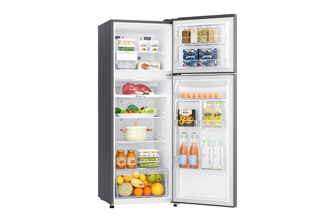 LG Hajm 312 l |  Yuqori muzlatgich kamerali LG sovutgich | Kulrang | DoorCooling+™ | Smart Inverter Compressor, GN-C372SMCB, thumbnail 12