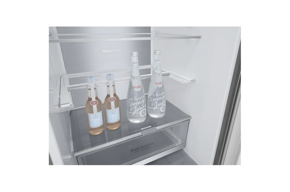 LG Hajm 341 l |  Pastki muzlatgich kamerali LG sovutgich | Kulrang | DoorCooling+™ | Smart Inverter Compressor, GC-B459SMUM, GC-B459SMUM, thumbnail 12