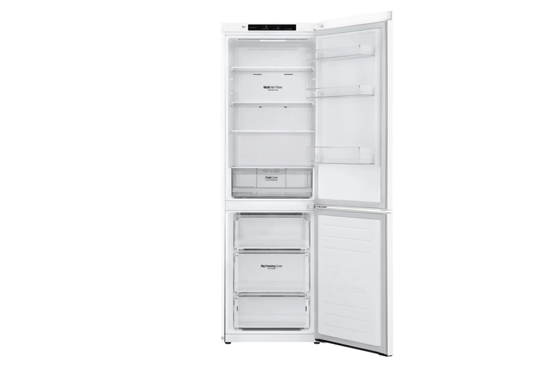 LG Hajm 341 l |  Pastki muzlatgich kamerali LG sovutgich | Oq | DoorCooling+™ | Smart Inverter Compressor, GC-B459SQCL, thumbnail 3