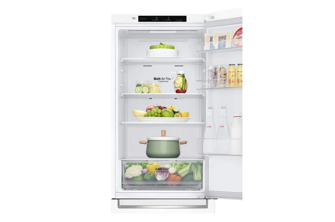 LG Hajm 341 l |  Pastki muzlatgich kamerali LG sovutgich | Oq | DoorCooling+™ | Smart Inverter Compressor, GC-B459SQCL, thumbnail 6