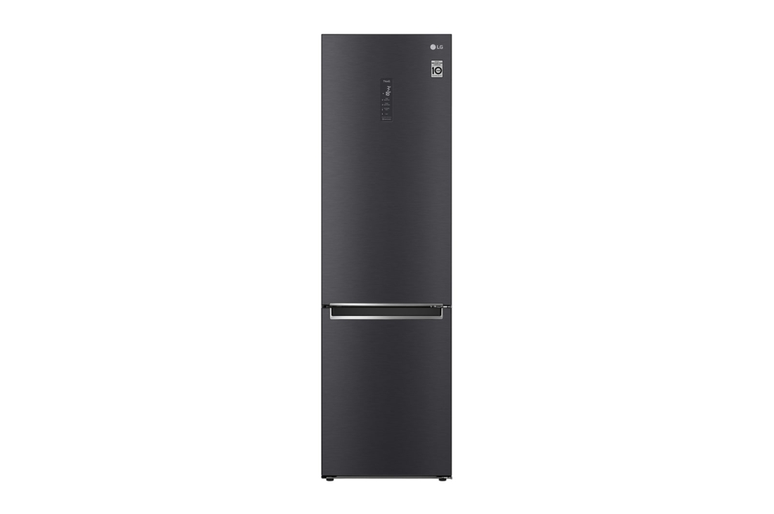 LG Hajm 384 l |  Pastki muzlatgich kamerali LG sovutgich | Qora | DoorCooling⁺™ | Linear Inverter Compressor, GC-B509SBUM, GC-B509SBUM
