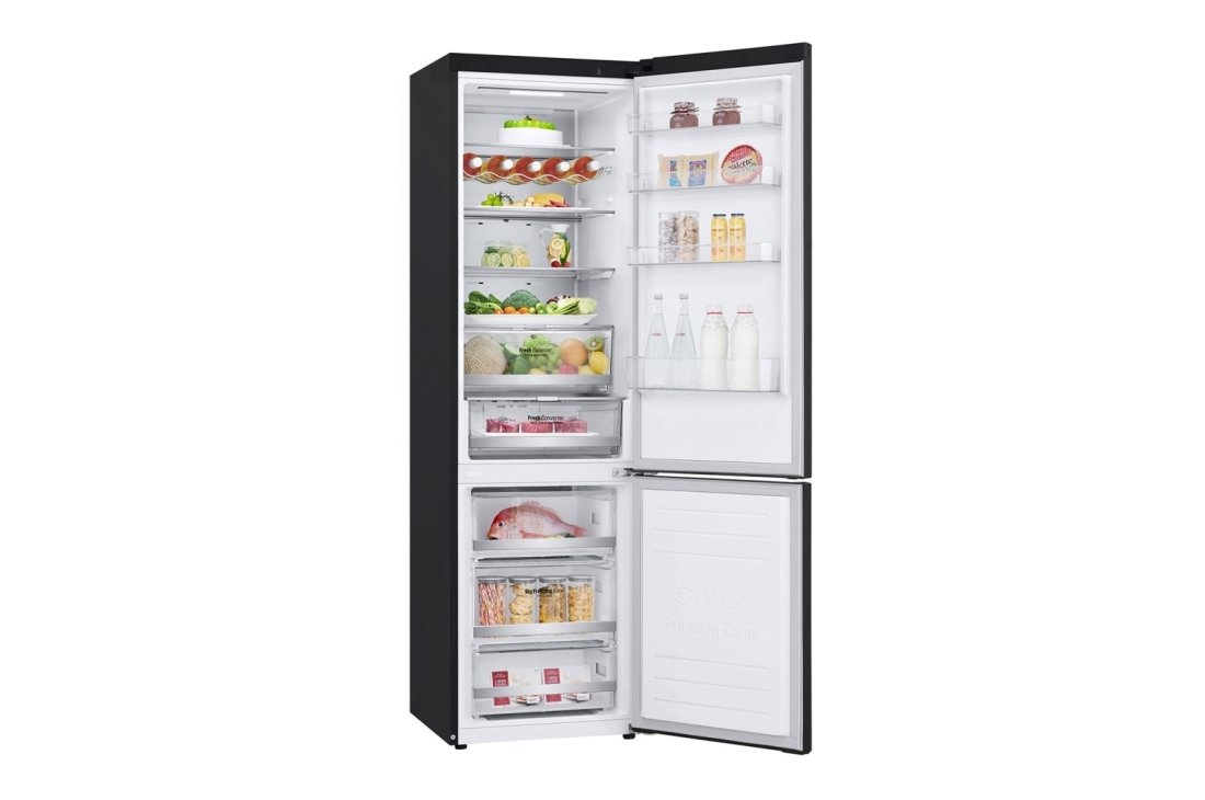 LG 384 l, pastki muzlatish kamerali LG DoorCooling⁺™ sovitkichi, Fresh