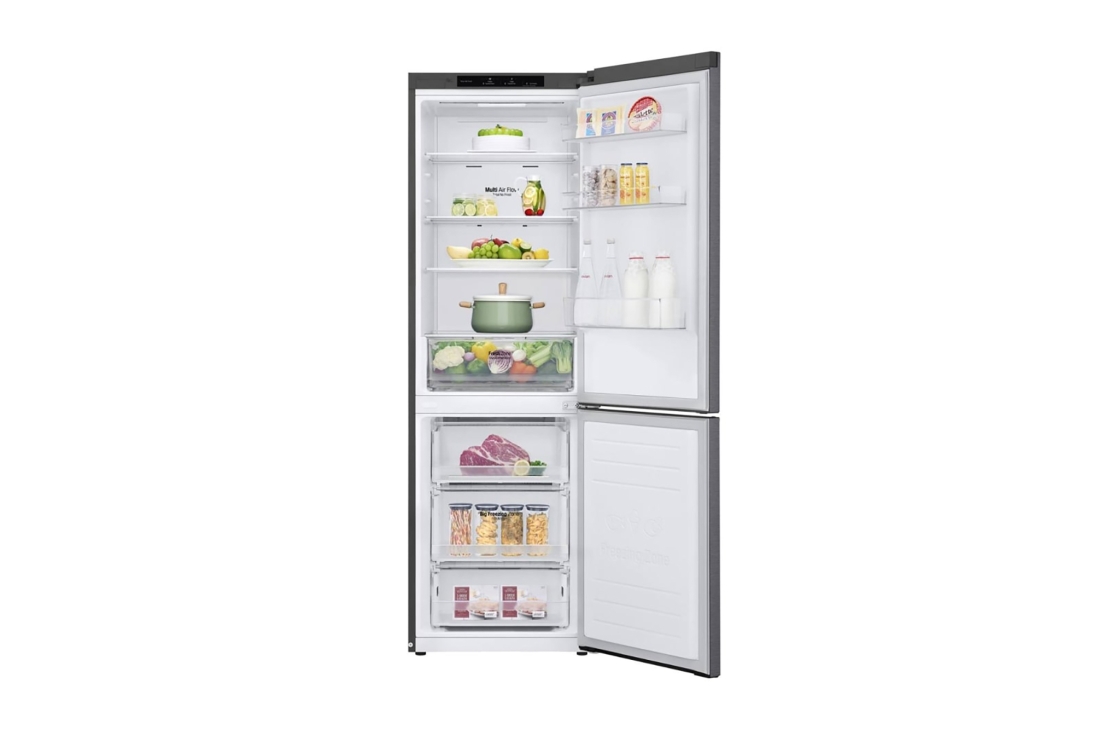 LG Hajm 341 l |  Pastki muzlatgich kamerali LG sovutgich | Kulrang | DoorCooling+™ | Smart Inverter Compressor, GC-B459SLCL, thumbnail 2