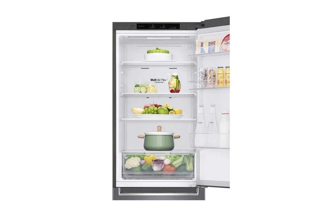 LG Hajm 341 l |  Pastki muzlatgich kamerali LG sovutgich | Kulrang | DoorCooling+™ | Smart Inverter Compressor, GC-B459SLCL, thumbnail 9