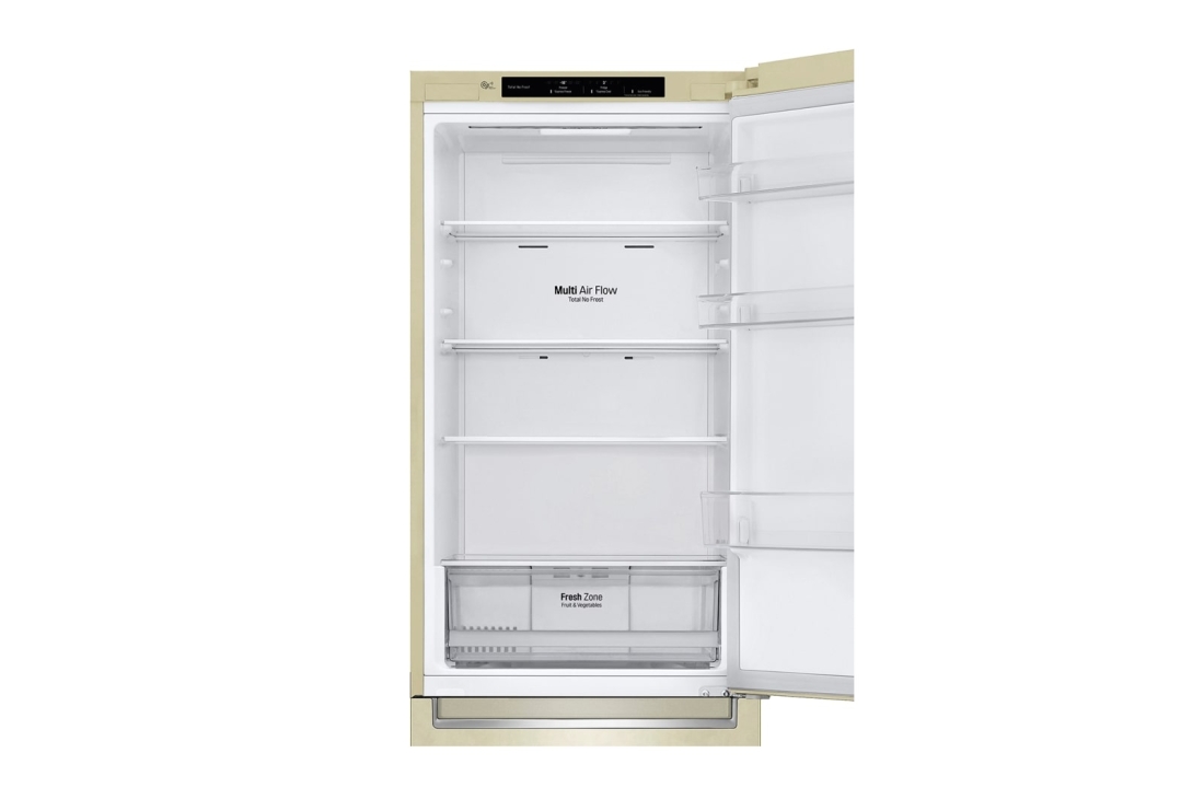 LG Hajm 341 l |  Pastki muzlatgich kamerali LG sovutgich | Qaymoq rang | DoorCooling+™ | Smart Inverter Compressor, GC-B459SECL, thumbnail 10