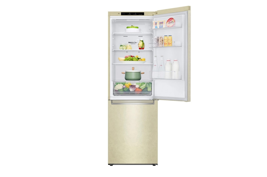 LG Hajm 341 l |  Pastki muzlatgich kamerali LG sovutgich | Qaymoq rang | DoorCooling+™ | Smart Inverter Compressor, GC-B459SECL, thumbnail 11