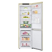LG Hajm 341 l |  Pastki muzlatgich kamerali LG sovutgich | Qaymoq rang | DoorCooling+™ | Smart Inverter Compressor, GC-B459SECL, thumbnail 2