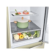 LG Hajm 341 l |  Pastki muzlatgich kamerali LG sovutgich | Qaymoq rang | DoorCooling+™ | Smart Inverter Compressor, GC-B459SECL, thumbnail 7