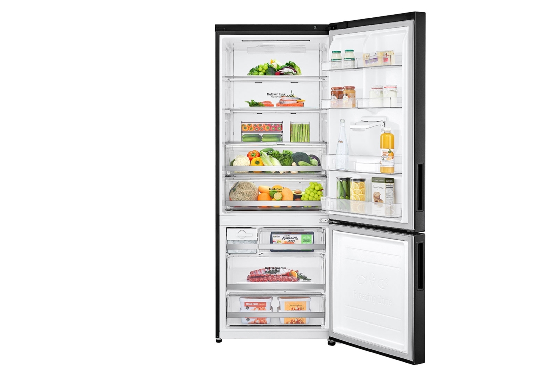 LG Hajm 446 l |  Pastki muzlatgich kamerali LG sovutgich | Qora | Suv dispenseri | Smart Inverter Compressor, GC-F569PBAM, GC-F569PBAM, thumbnail 2