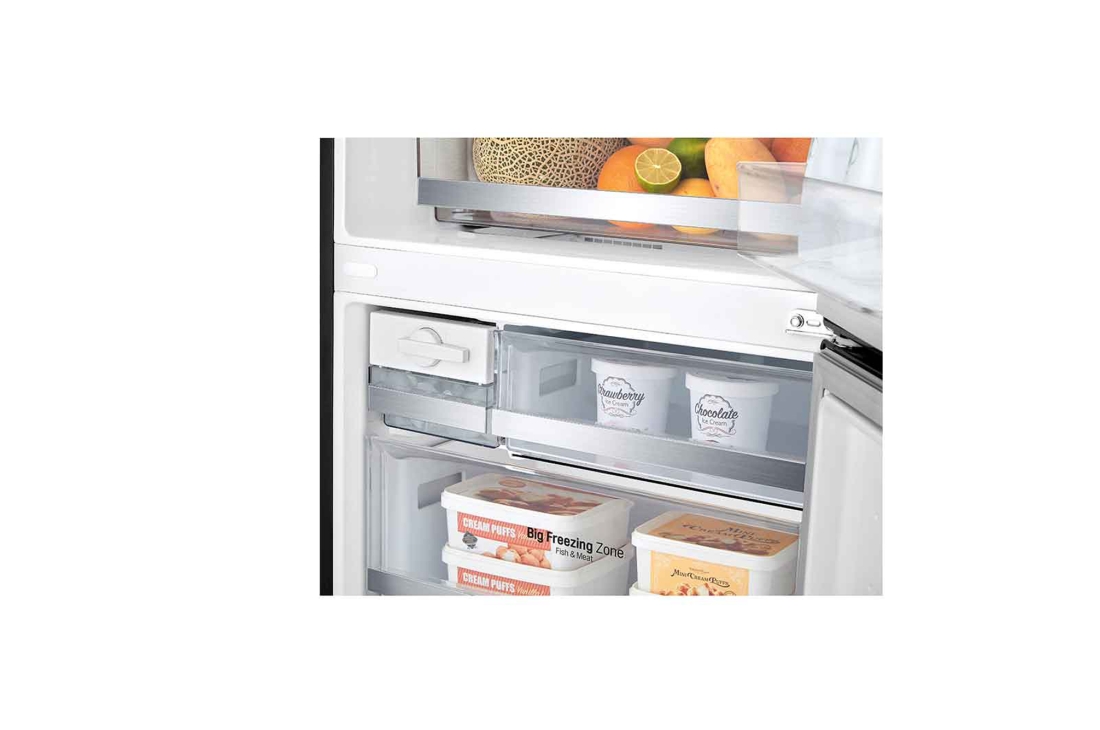 LG Hajm 446 l |  Pastki muzlatgich kamerali LG sovutgich | Qora | Suv dispenseri | Smart Inverter Compressor, GC-F569PBAM, GC-F569PBAM, thumbnail 5