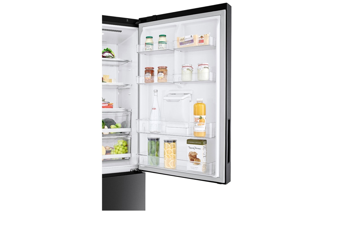 LG Hajm 446 l |  Pastki muzlatgich kamerali LG sovutgich | Qora | Suv dispenseri | Smart Inverter Compressor, GC-F569PBAM, GC-F569PBAM, thumbnail 10