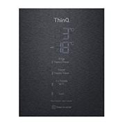 LG Hajm 446 l |  Pastki muzlatgich kamerali LG sovutgich | Qora | Suv dispenseri | Smart Inverter Compressor, GC-F569PBAM, GC-F569PBAM, thumbnail 11