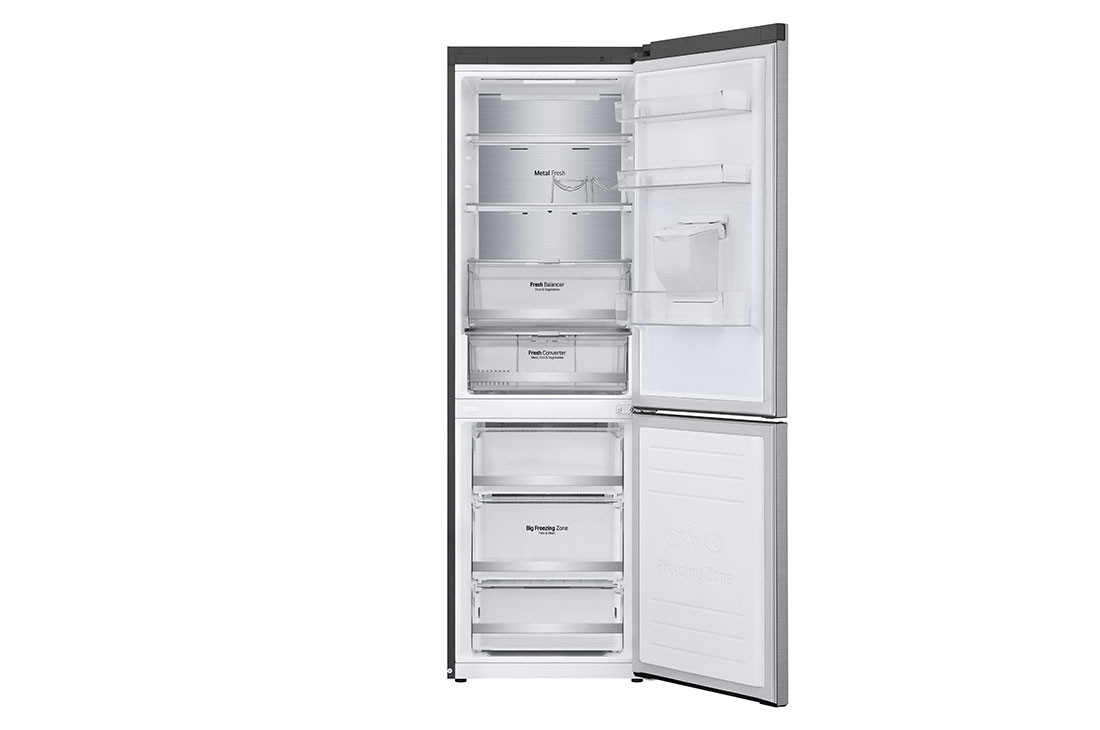 LG Hajm 337 l |  Pastki muzlatgich kamerali LG sovutgich | Kulrang | Suv dispenseri | Smart Inverter Compressor, GC-F459SMUM, GC-F459SMUM, thumbnail 3