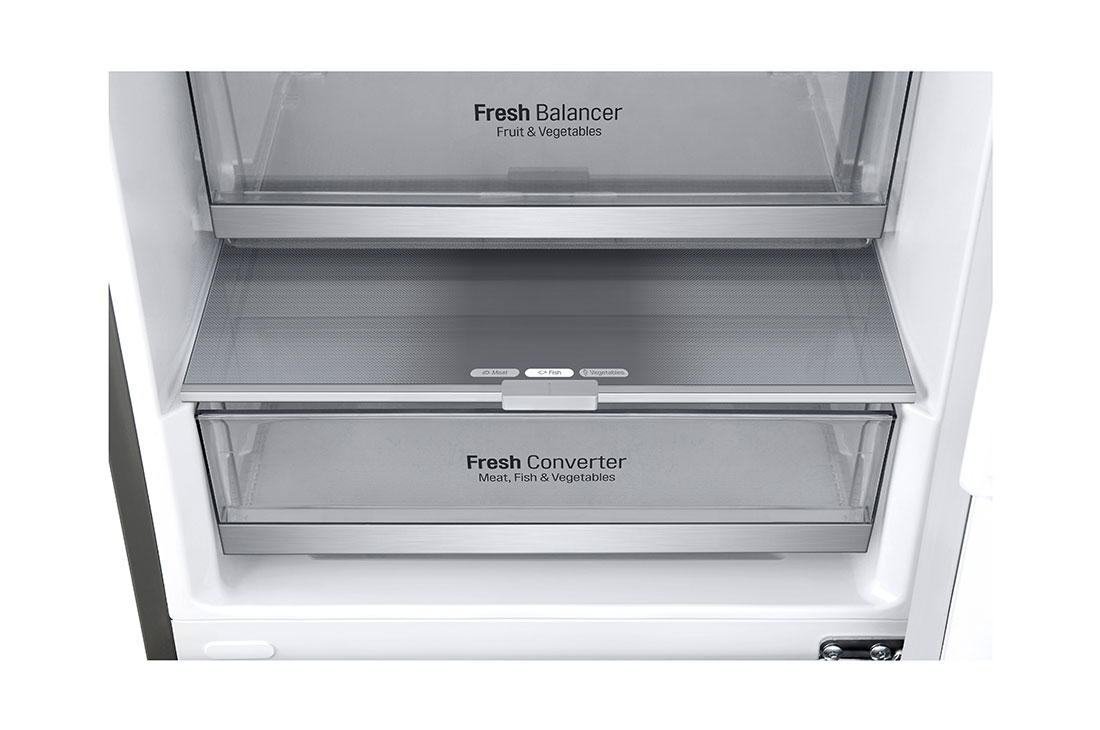 LG Hajm 337 l |  Pastki muzlatgich kamerali LG sovutgich | Kulrang | Suv dispenseri | Smart Inverter Compressor, GC-F459SMUM, GC-F459SMUM, thumbnail 7