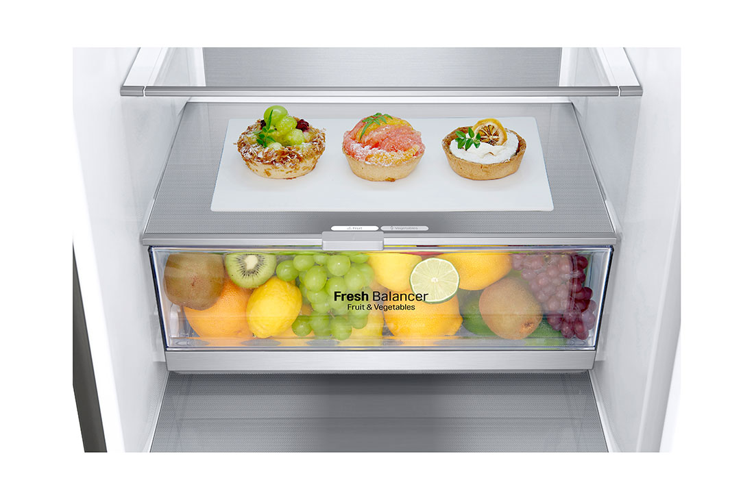 LG Hajm 337 l |  Pastki muzlatgich kamerali LG sovutgich | Kulrang | Suv dispenseri | Smart Inverter Compressor, GC-F459SMUM, GC-F459SMUM, thumbnail 8