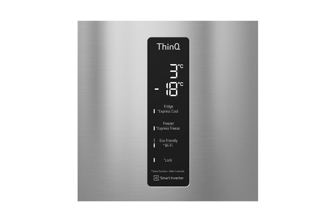 LG Hajm 337 l |  Pastki muzlatgich kamerali LG sovutgich | Kulrang | Suv dispenseri | Smart Inverter Compressor, GC-F459SMUM, GC-F459SMUM, thumbnail 10