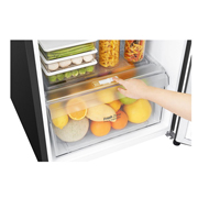 LG Hajm 312 l |  Yuqori muzlatgich kamerali LG sovutgich | Qora | DoorCooling⁺™ | Smart Inverter Compressor, GN-C372SBCB, thumbnail 6