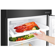 LG Hajm 312 l |  Yuqori muzlatgich kamerali LG sovutgich | Qora | DoorCooling⁺™ | Smart Inverter Compressor, GN-C372SBCB, thumbnail 7