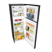 LG Hajm 312 l |  Yuqori muzlatgich kamerali LG sovutgich | Qora | DoorCooling⁺™ | Smart Inverter Compressor, GN-C372SBCB, thumbnail 9