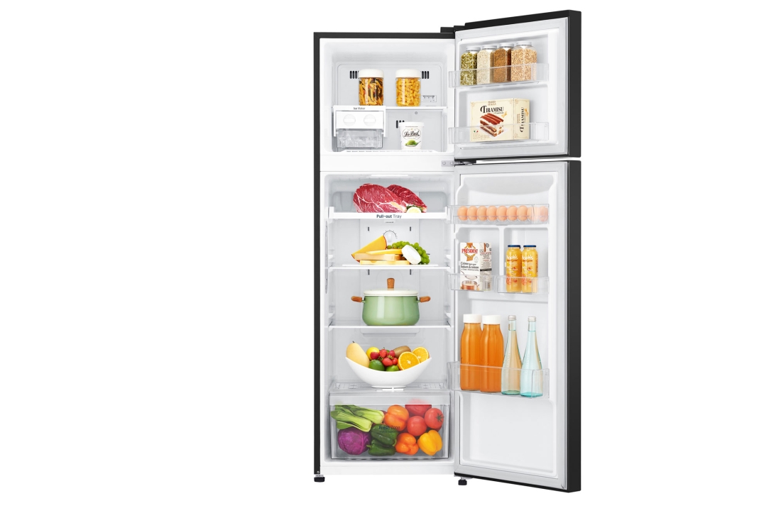 LG Hajm 254 l |  Yuqori muzlatgich kamerali LG sovutgich | Qora | NatureFRESH™| Smart Inverter Compressor, GN-C272SBCB, GN-C272SBCB, thumbnail 2