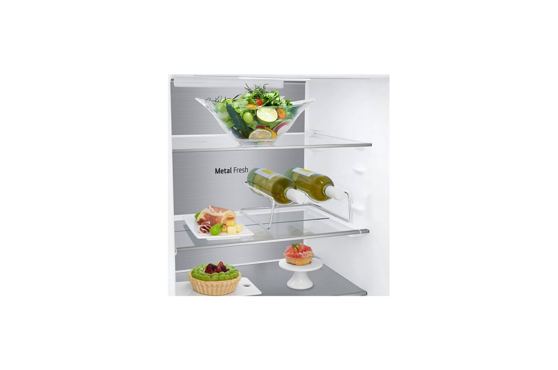 LG Hajm 341 l |  Pastki muzlatgich kamerali LG sovutgich | Qora |  DoorCooling⁺™ | Smart Inverter Compressor, GC-B459SBUM, thumbnail 7