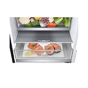 LG Hajm 341 l |  Pastki muzlatgich kamerali LG sovutgich | Qora |  DoorCooling⁺™ | Smart Inverter Compressor, GC-B459SBUM, thumbnail 5