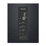 LG Hajm 341 l |  Pastki muzlatgich kamerali LG sovutgich | Qora |  DoorCooling⁺™ | Smart Inverter Compressor, GC-B459SBUM, thumbnail 10