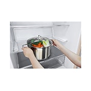 LG Hajm 451 l |  Pastki muzlatgich kamerali LG sovutgich | Qaymoq rang | DoorCooling⁺™ | Smart Inverter Compressor, GC-B569PECM, thumbnail 8