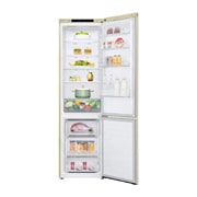 LG Hajm 384 l |  Pastki muzlatgich kamerali LG sovutgich | Qaymoq rang | DoorCooling+™ | Linear Inverter Compressor, DI_pocket_i-micom_skinbeige_FrontAllOpen_Food1, GC-B509SECL, thumbnail 2
